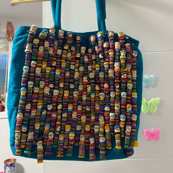 Guatemalan Worry Doll Tote bag - Picture 3 of 6